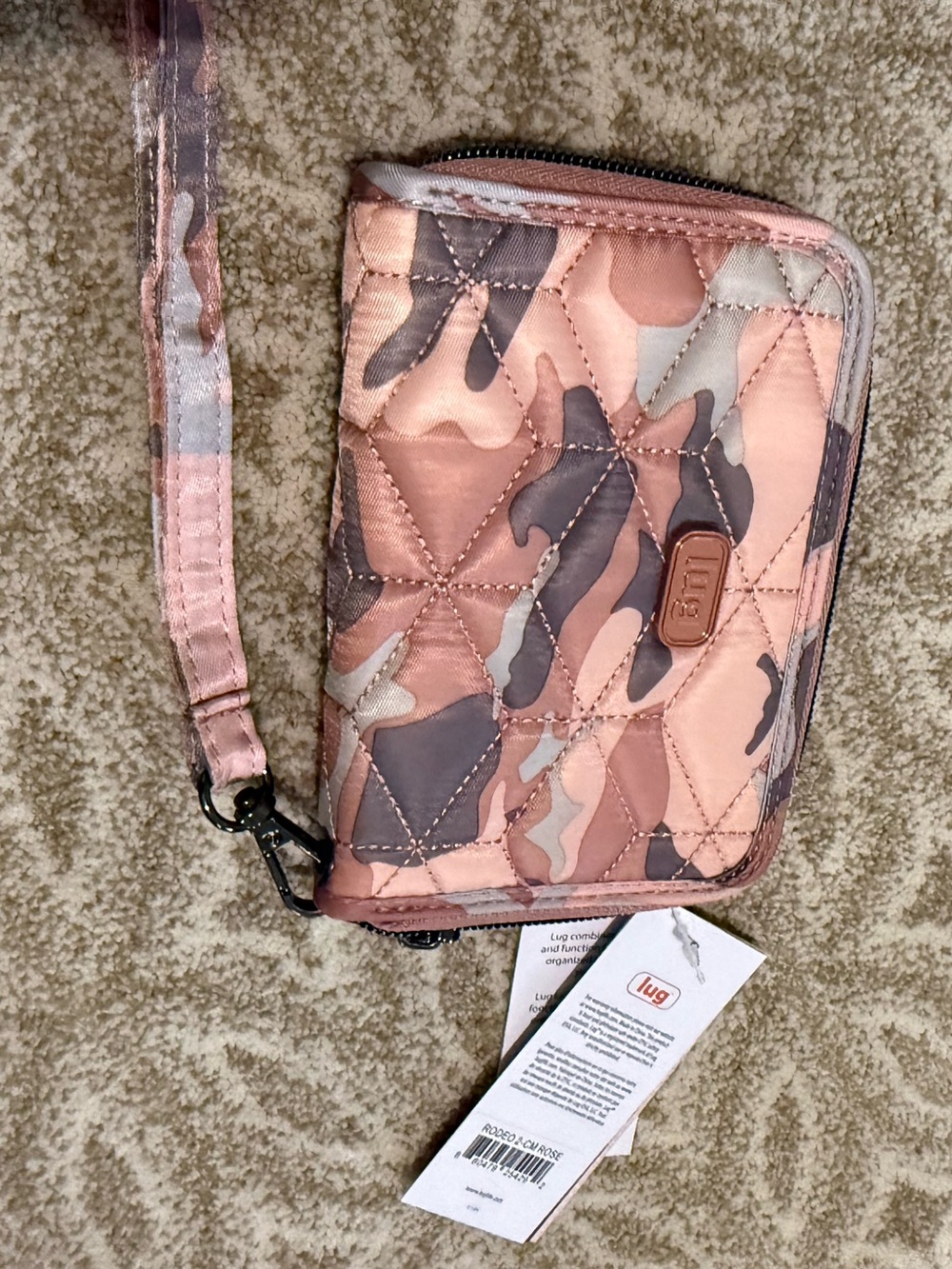 Lug Rodeo 2 camo rose NET wallet wristlet